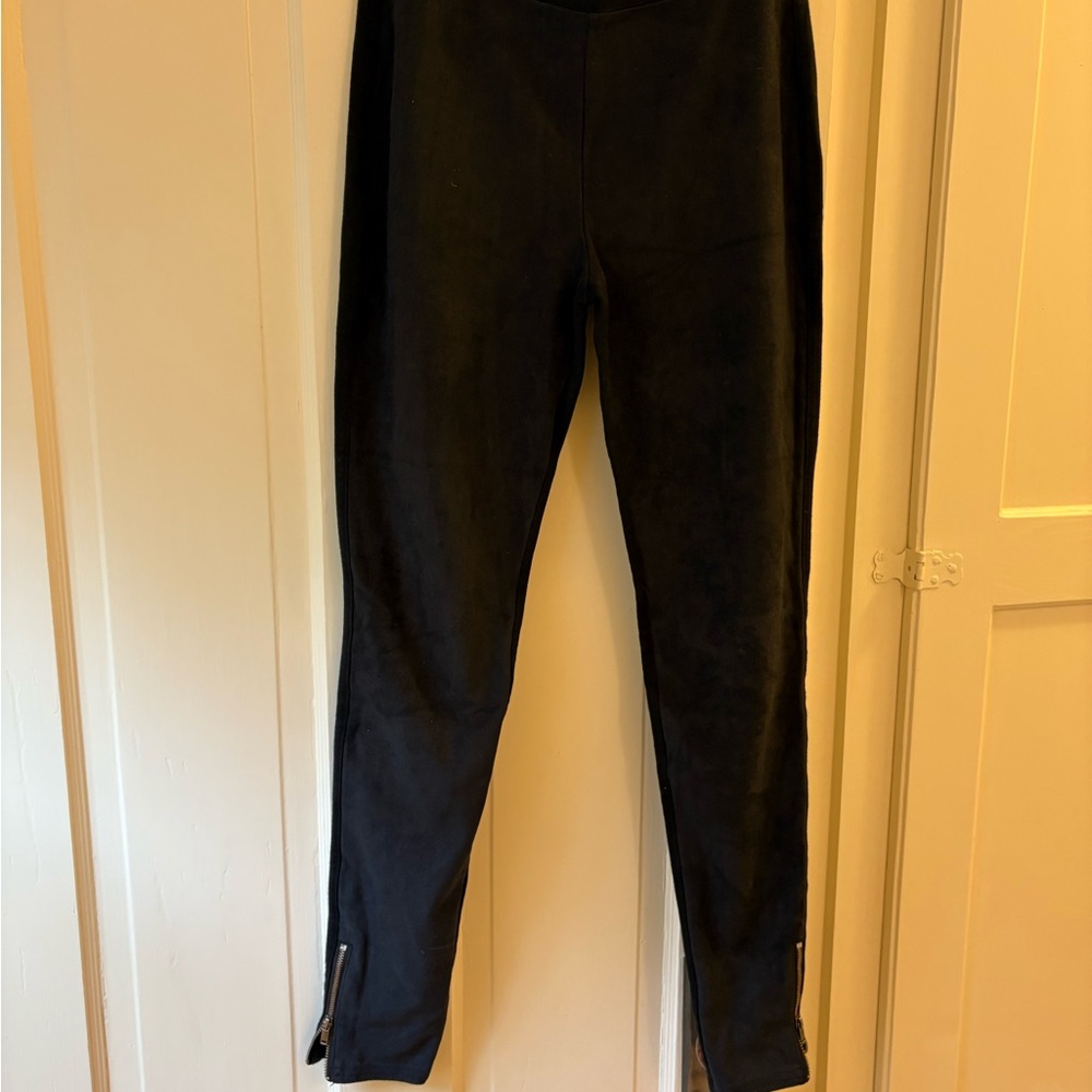 Abercrombie & Fitch Black Suede-Style Pants S